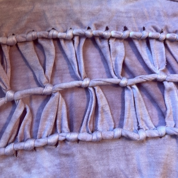 American Eagle Lavender Open Weave Tie-Dye Women's Top - Picture 3 of 4